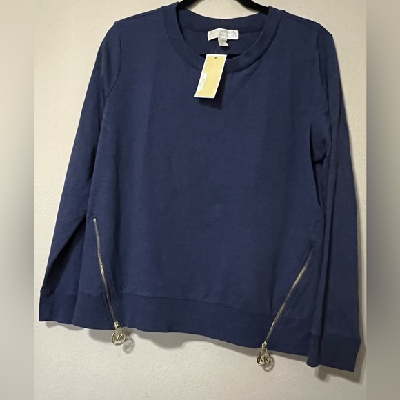 G - Michael Kors Blue Cotton Sweater - Picture 1 of 4
